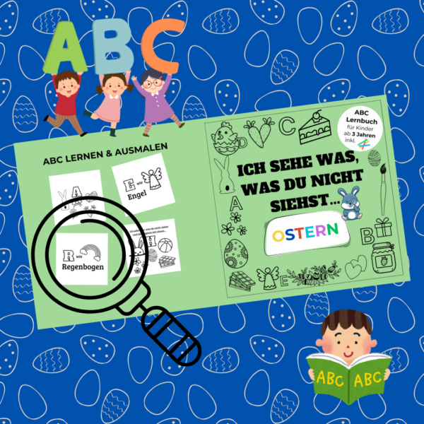 ABC Lernbuch OSTERN: Ich sehe was, was du nicht siehst, ab 3 Jahren
