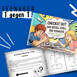Checkst du? Das Rätsel Duellbuch für Teenager offline 1 gegen 1: