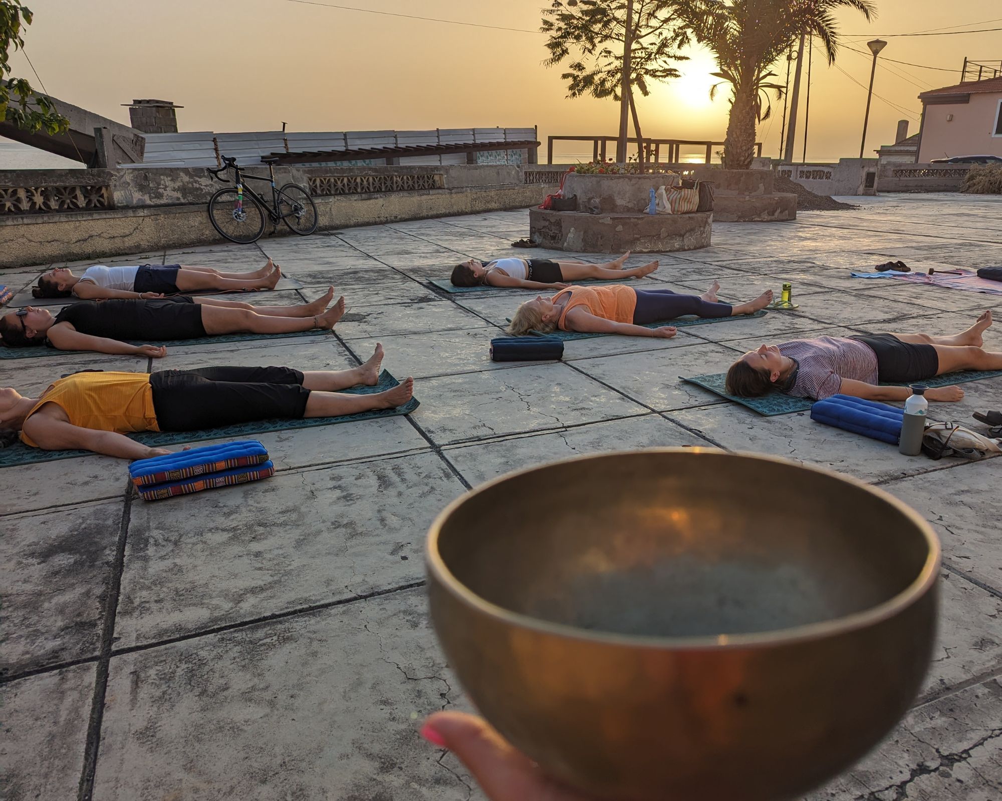 Sonnenuntergang Yoga Madeira