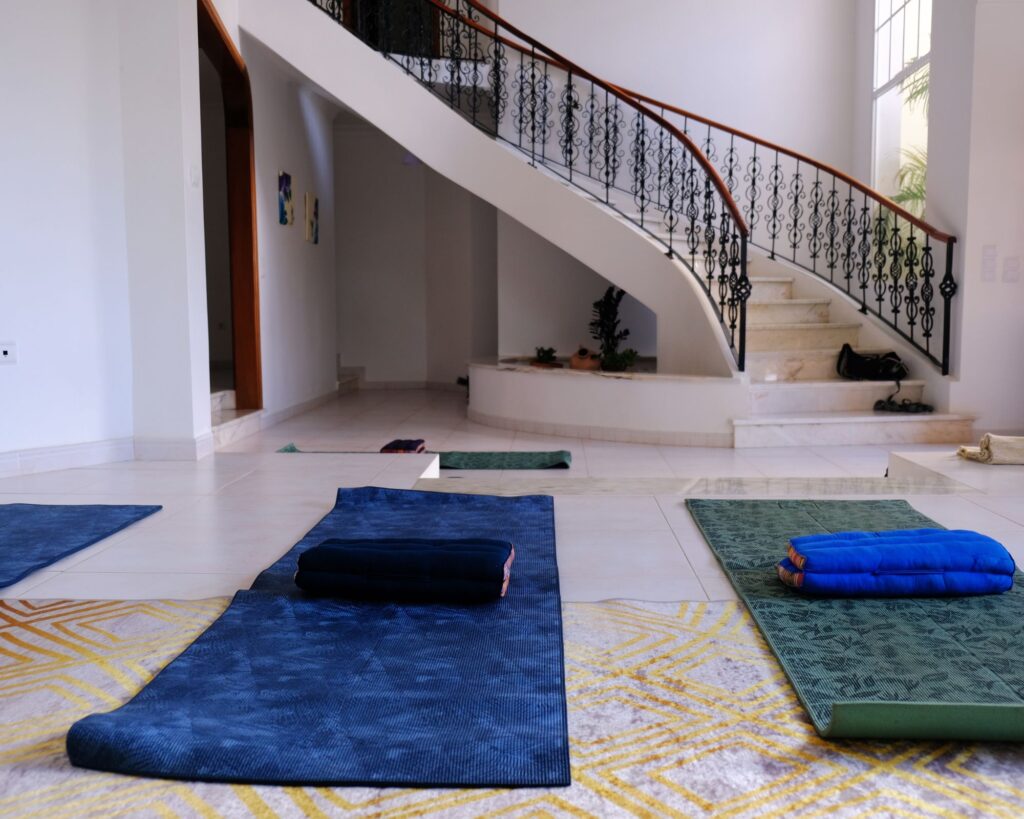 Yoga Setting beim Yoga Retreat Madeira