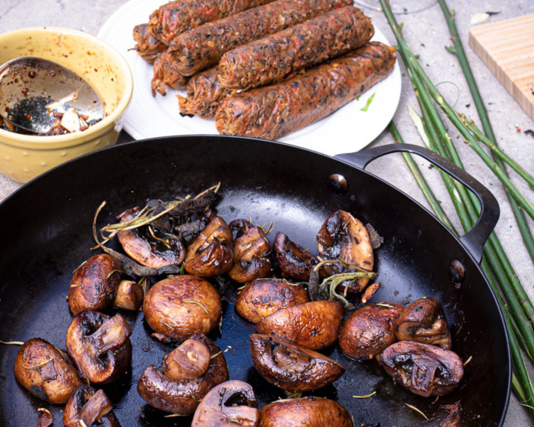 Veganes BBQ beim Yoga Retreat Madeira